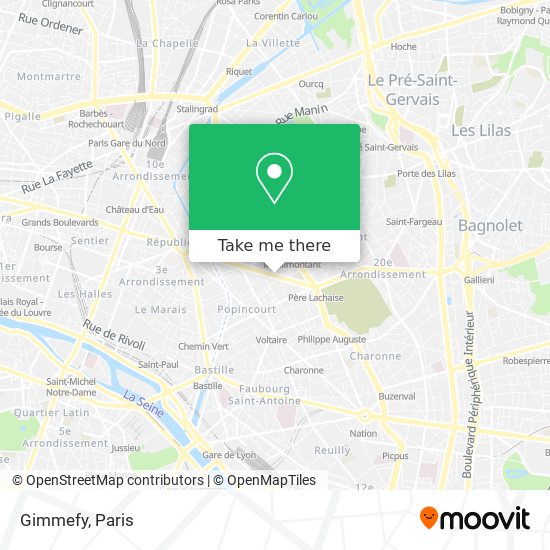 Gimmefy map