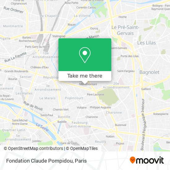 Fondation Claude Pompidou map