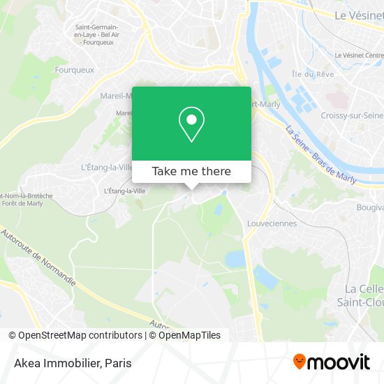 Akea Immobilier map