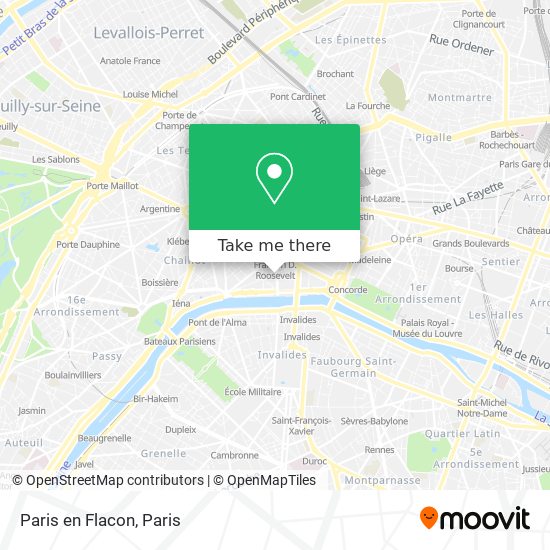 Paris en Flacon map
