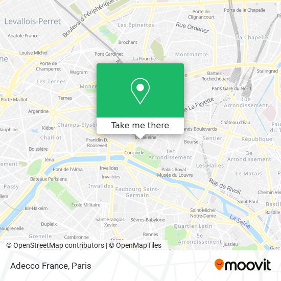 Adecco France map