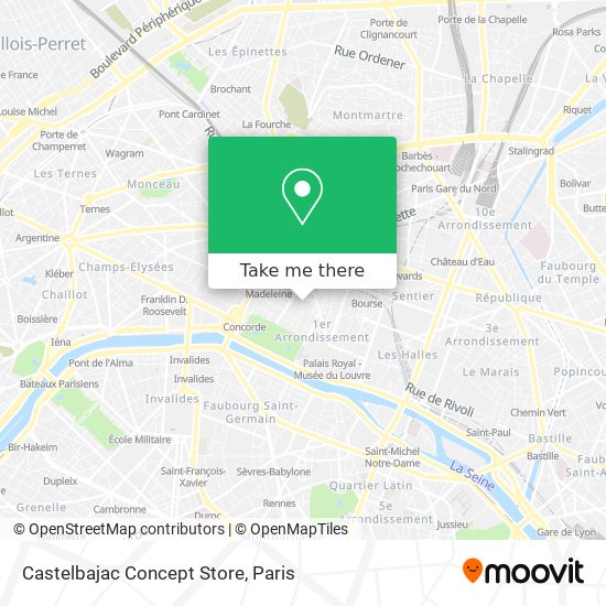 Castelbajac Concept Store map