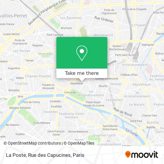 La Poste, Rue des Capucines map