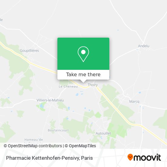 Pharmacie Kettenhofen-Pensivy map