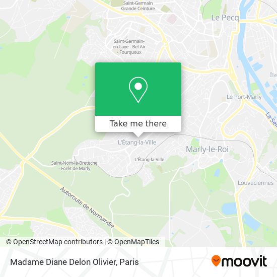 Mapa Madame Diane Delon Olivier