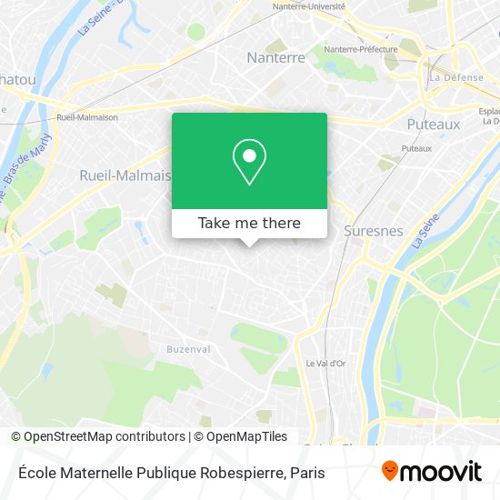 Mapa École Maternelle Publique Robespierre