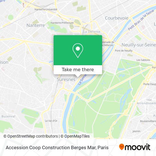 Accession Coop Construction Berges Mar map