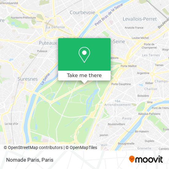 Nomade Paris map
