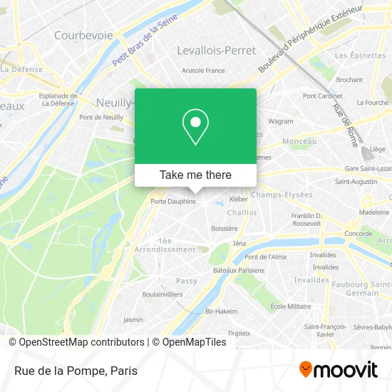 Rue de la Pompe map