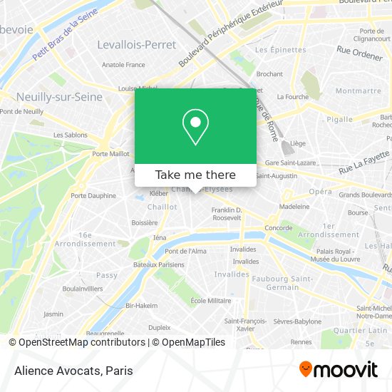 Alience Avocats map