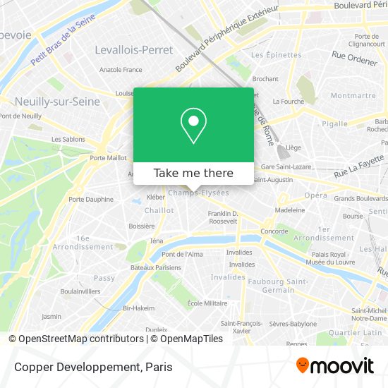 Copper Developpement map