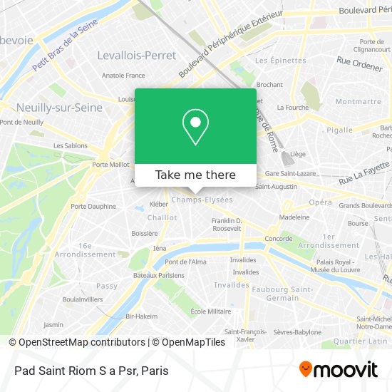 Pad Saint Riom S a Psr map