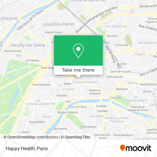 Happy Health map