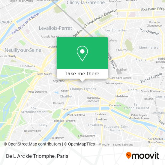 Mapa De L Arc de Triomphe