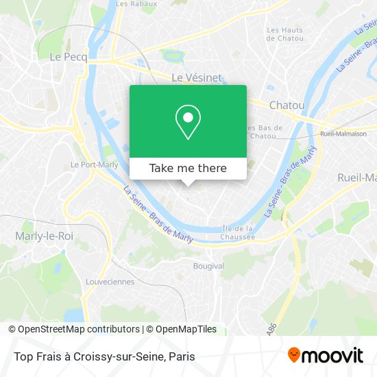 Mapa Top Frais à Croissy-sur-Seine