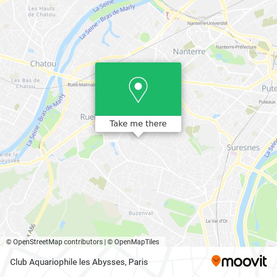 Club Aquariophile les Abysses map