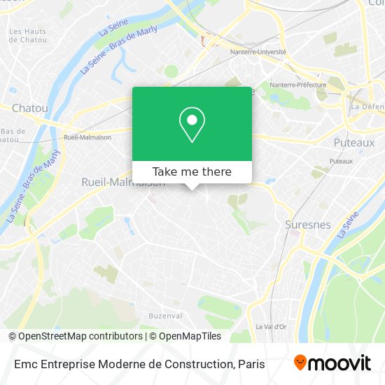 Emc Entreprise Moderne de Construction map