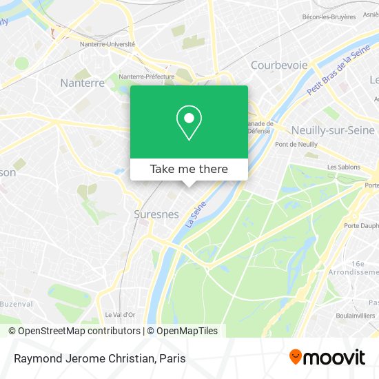 Raymond Jerome Christian map