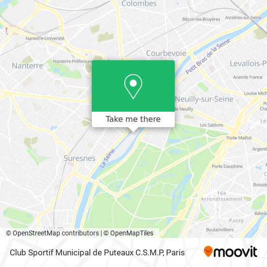 Club Sportif Municipal de Puteaux C.S.M.P map