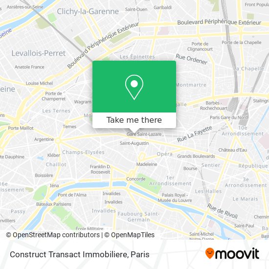 Construct Transact Immobiliere map