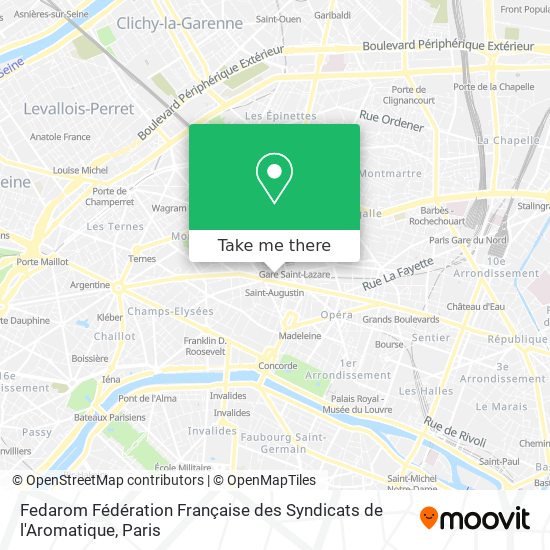 Fedarom Fédération Française des Syndicats de l'Aromatique map