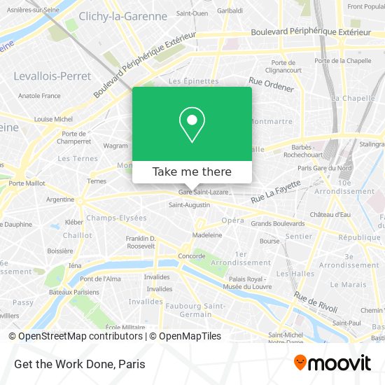 Get the Work Done map