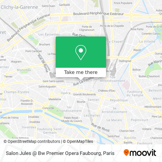 Salon Jules @ Bw Premier Opera Faubourg map