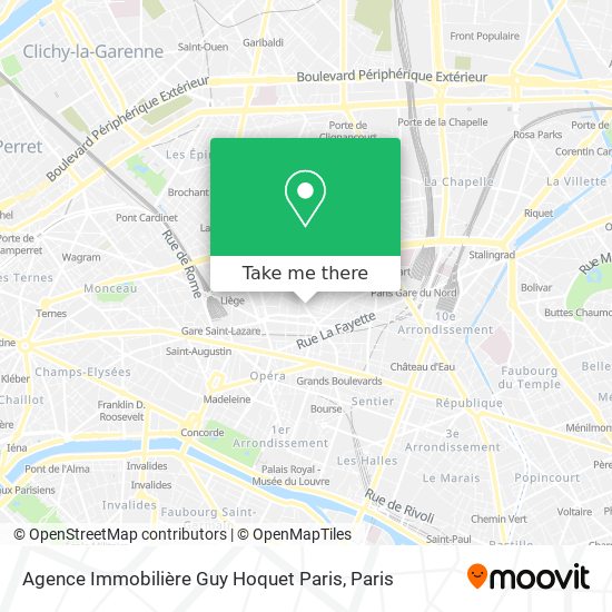 Agence Immobilière Guy Hoquet Paris map