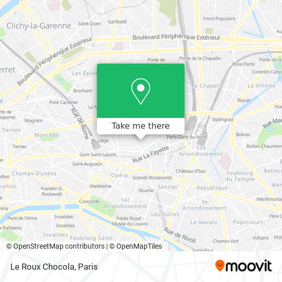 Le Roux Chocola map