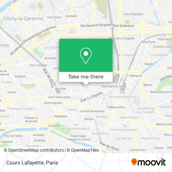 Cours Lafayette map