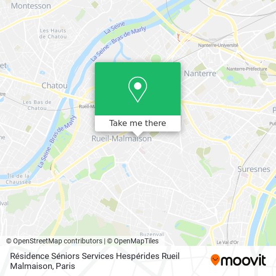 Résidence Séniors Services Hespérides Rueil Malmaison map
