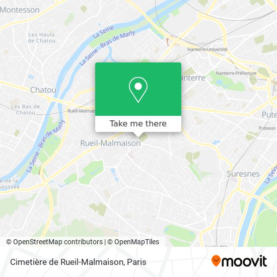 Mapa Cimetière de Rueil-Malmaison