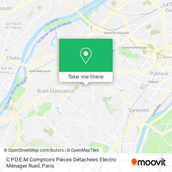 C.P.D.E.M Comptoirs Pièces Détachées Electro Ménager Rueil map