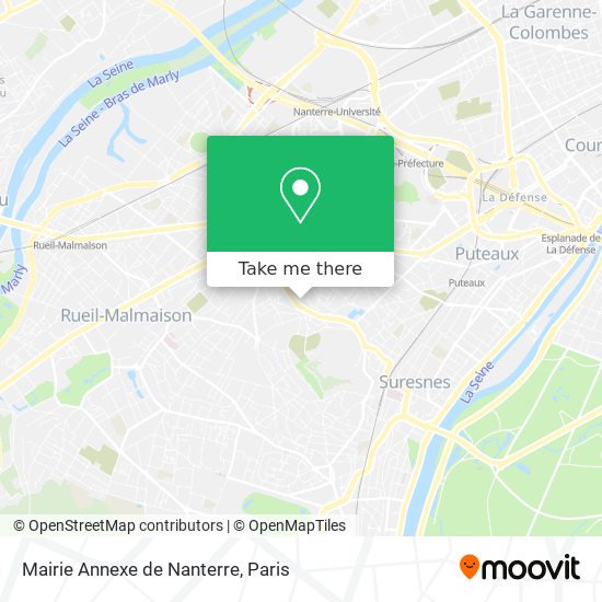 Mapa Mairie Annexe de Nanterre