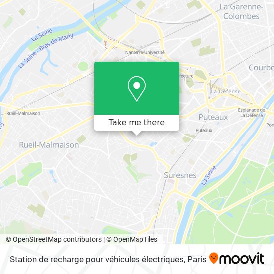 Station de recharge pour véhicules électriques map