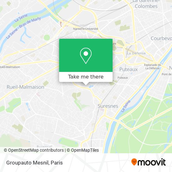 Groupauto Mesnil map