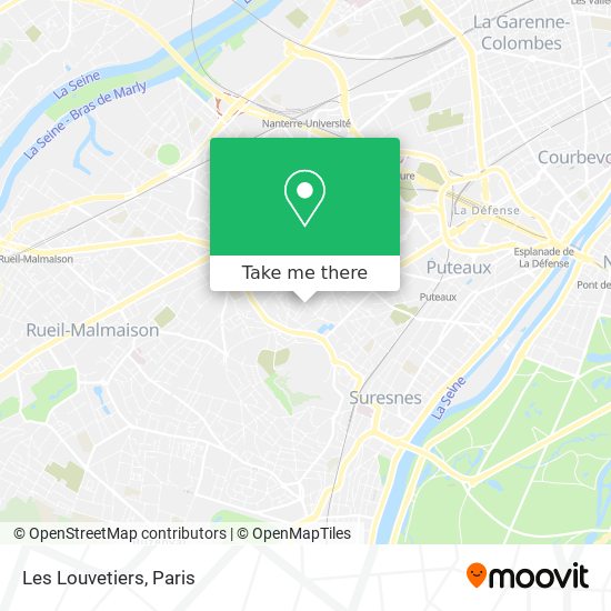 Les Louvetiers map