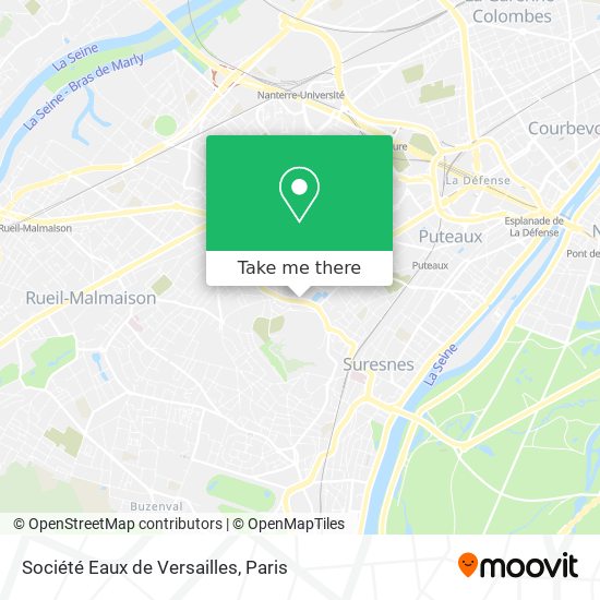 Mapa Société Eaux de Versailles