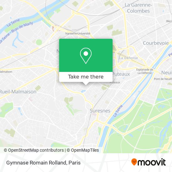 Mapa Gymnase Romain Rolland