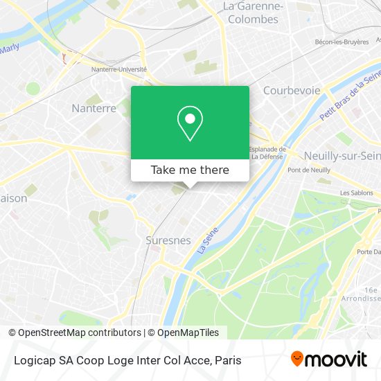 Logicap SA Coop Loge Inter Col Acce map