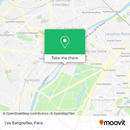 Mapa Les Batignolles