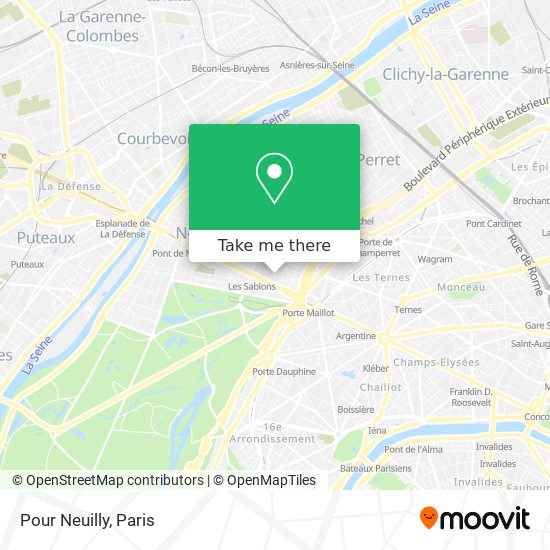 Pour Neuilly map