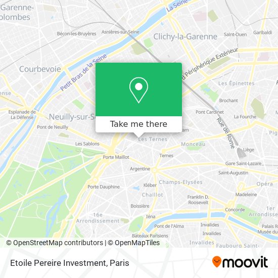 Etoile Pereire Investment map