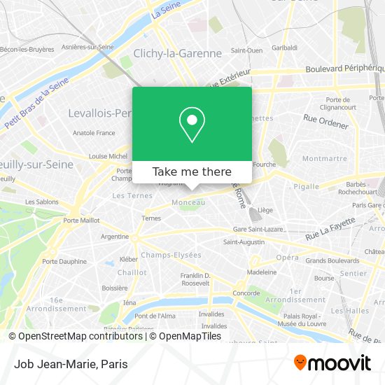 Job Jean-Marie map