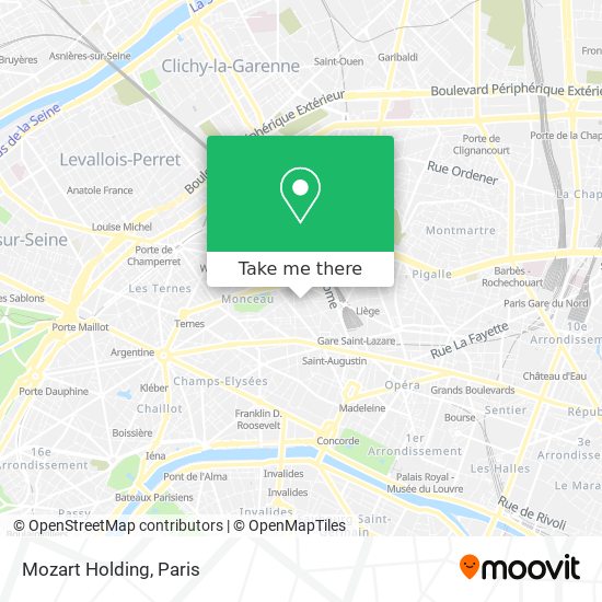 Mozart Holding map