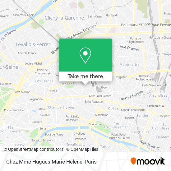 Mapa Chez Mme Hugues Marie Helene