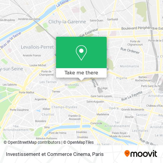 Mapa Investissement et Commerce Cinema