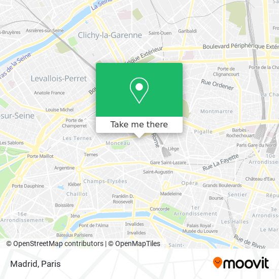 Madrid map