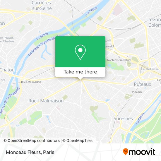 Monceau Fleurs map