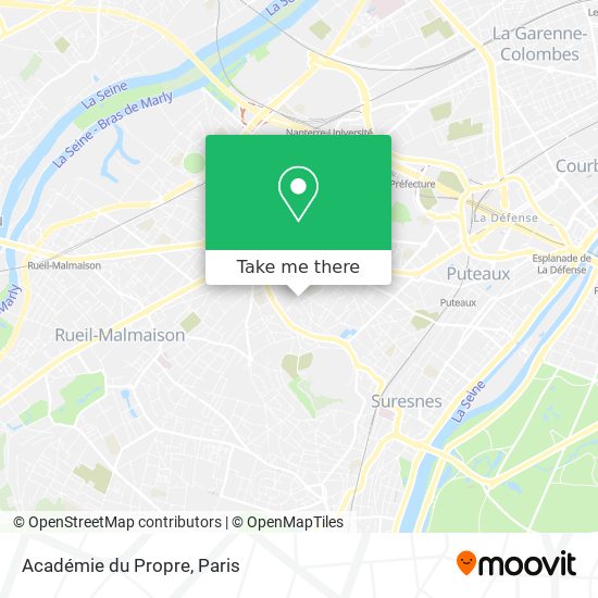 Académie du Propre map
